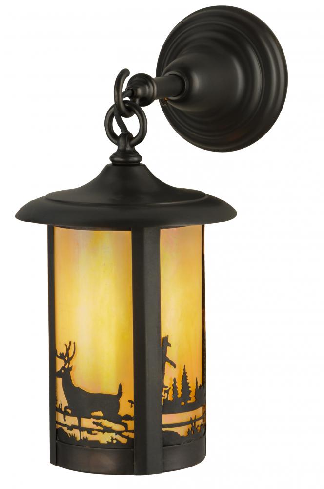 7.5" Wide Fulton Deer Creek Hanging Wall Sconce