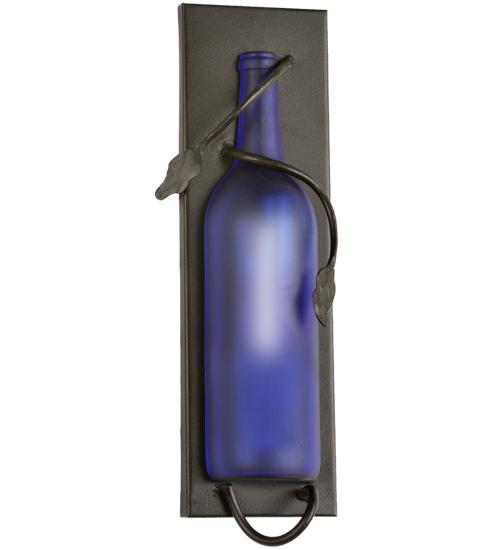 4" Wide Tuscan Vineyard Wine Bottle Wall Sconce