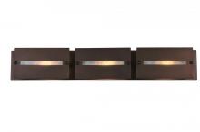 Meyda White 106347 - 36" Wide Moss Creekside 3 Light Vanity Light