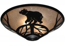 Meyda White 113405 - 22"W Happy Bear on the Loose Flushmount