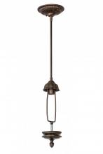 Meyda White 23198 - 5.5"W Mahogany Bronze 1 LT Inverted Pendant Hardware