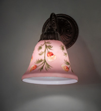 Meyda White 275567 - 8" Wide Bell Flower Wall Sconce