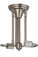 Meyda White 99294 - 13"W Brushed Nickel 2 LT Semi-Flushmount Hardware